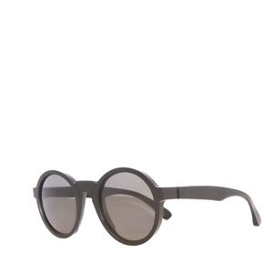 Mykita Maison Margiela MMRAW006 812 Raw Black Solid Gray Sunglasses